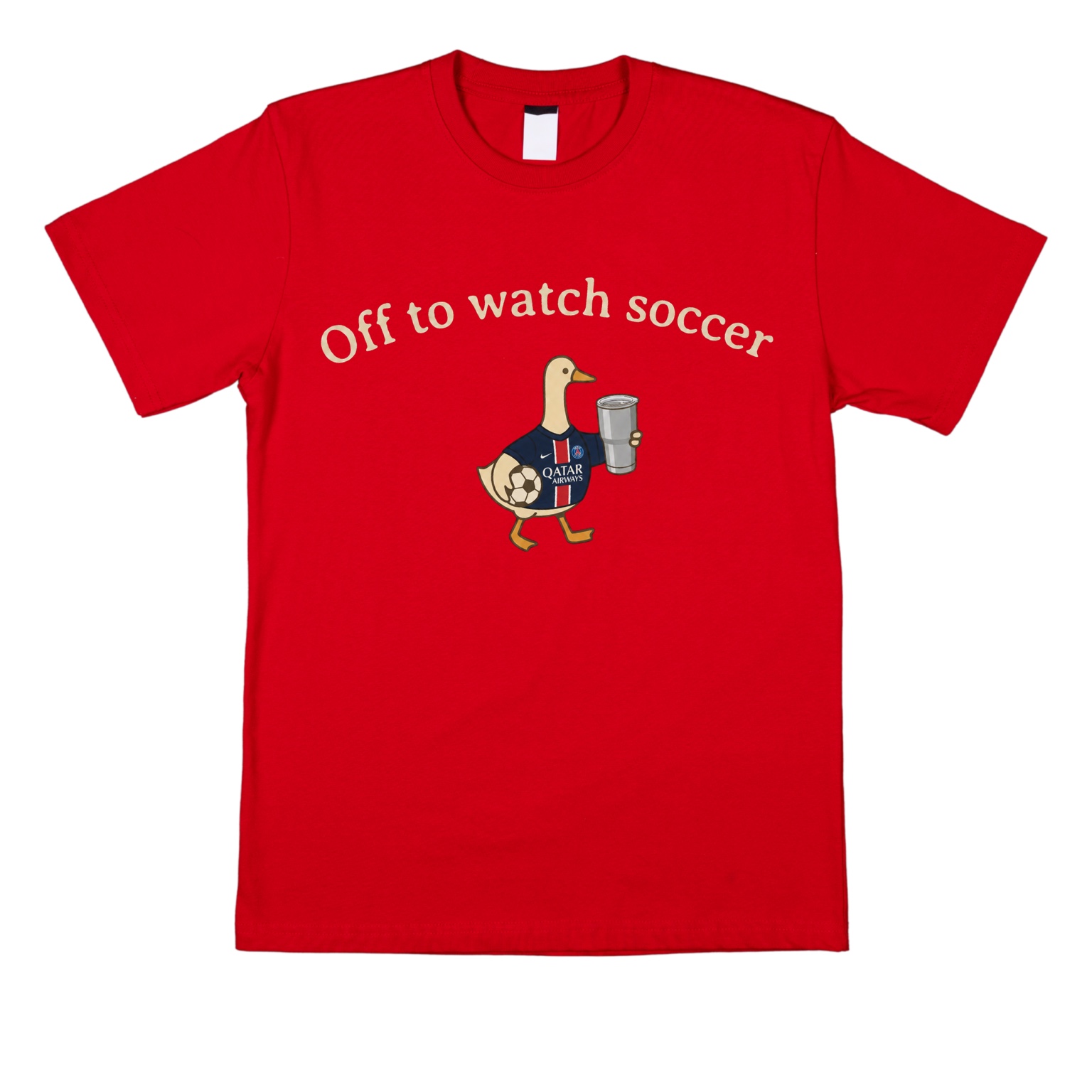 Off to watch soccer shirt